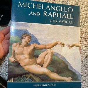 Michelangelo and Raphael in the Vatican Book // 90s Art Book
